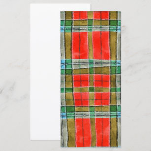 MAC BAIN TARTAN 4x9 Flat Card / Vertical