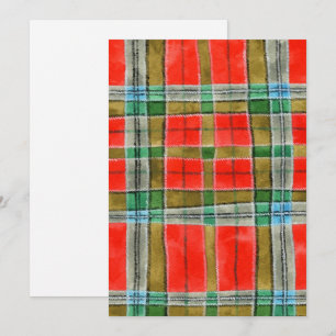 MAC BAIN TARTAN 5x7 Flat Card / Vertical