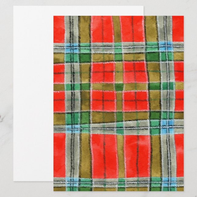 MAC BAIN TARTAN 6.5x8.75 Flat Card / Vertical (Front/Back)