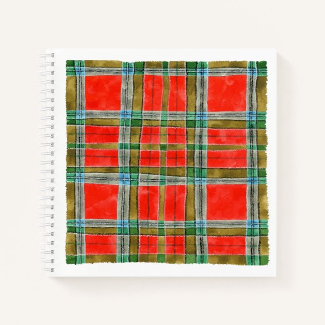 MAC BAIN TARTAN 8.5x8.5 Spiral Notebook  (Front)