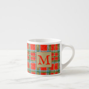 MAC BAIN TARTAN Espresso Cup + Text