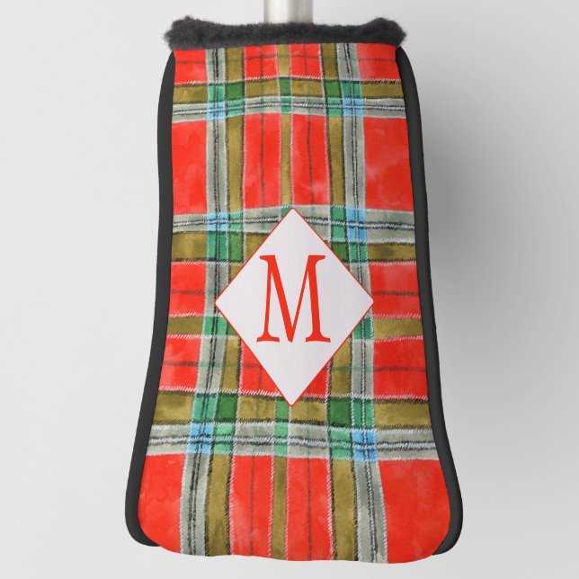 MAC BAIN TARTAN Golf Putter Cover + Initial (Rotate 90)