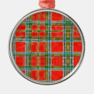 MAC BAIN TARTAN Premium Round Ornament