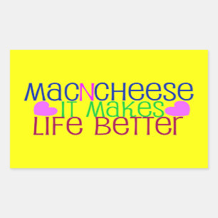 Mac & Cheese Life Rectangular Sticker