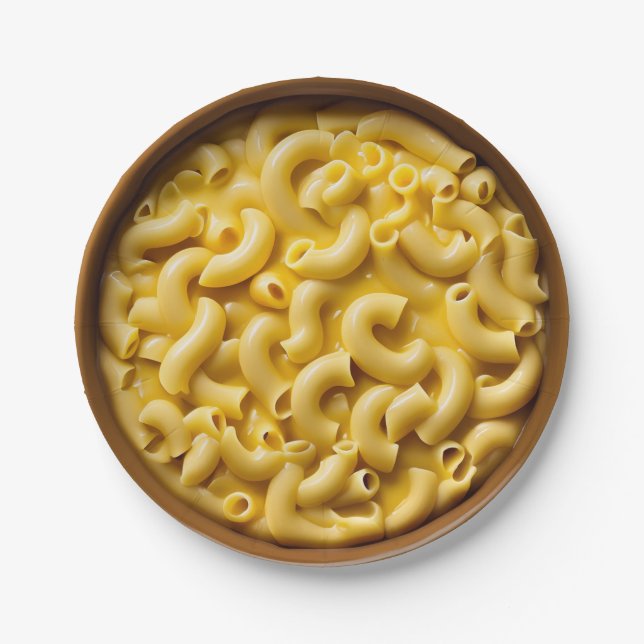 Mac & Cheese Paper Plate (Front)