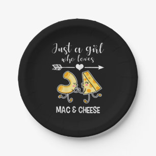 Mac & Cheese Shirt Funny Mac and Cheese Lover Gift Paper Plate