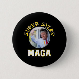 Mac Daddy Trump Vance 2024 Makes French Fries  6 Cm Round Badge