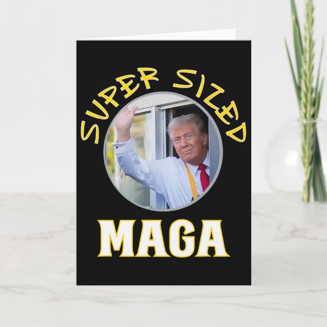 Mac Daddy Trump Vance 2024 Makes French Fries  Card (Front)