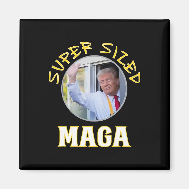 Mac Daddy Trump Vance 2024 Makes French Fries  Magnet (Front)
