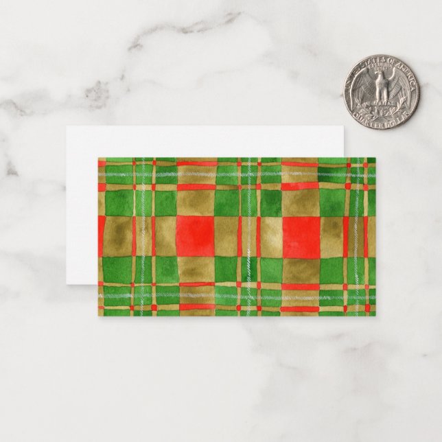 MAC GREGOR TARTAN 3.5x2 Flat Card / Horizontal (Front/Back In Situ)