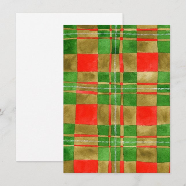 MAC GREGOR TARTAN 4.5x6.25 Flat Card / Vertical (Front/Back)