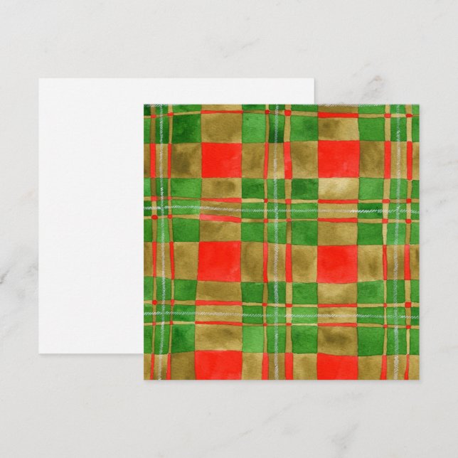 MAC GREGOR TARTAN 5.25" Square Flat Card  (Front/Back)