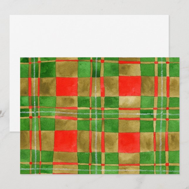MAC GREGOR TARTAN 5.5x7.5 Flat Card / Horizontal (Front/Back)