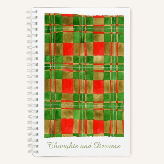 MAC GREGOR TARTAN 5.5x8.5 Spiral Notebook  (Front)