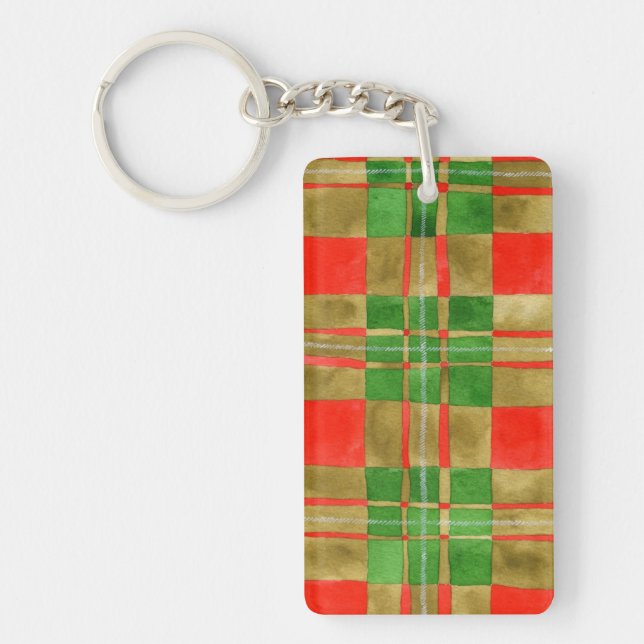MAC GREGOR TARTAN Acrylic Rectangle Keychain  (Front)