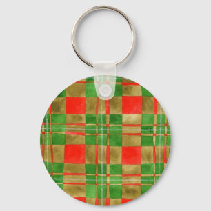 MAC GREGOR TARTAN Aluminium Round Keychain