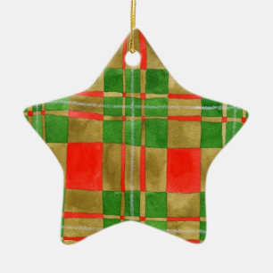 MAC GREGOR TARTAN Ceramic Star Ornament