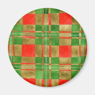 MAC GREGOR TARTAN Circle Magnet