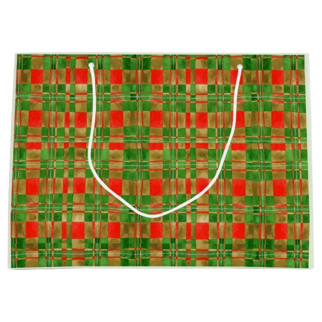 MAC GREGOR TARTAN Large Gift Bag (Front)