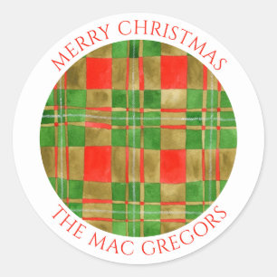 MAC GREGOR TARTAN Large Round Envelope Seals