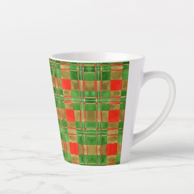 MAC GREGOR TARTAN Latte Mug (Right)