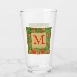 MAC GREGOR TARTAN Pint Glass + Initial