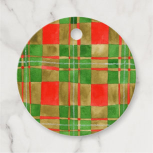 MAC GREGOR TARTAN Round Gift Tags