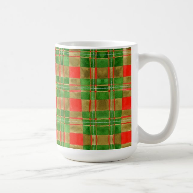 MAC GREGOR TARTAN Tall White Mug  (Right)