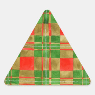 MAC GREGOR TARTAN Triangle Stickers