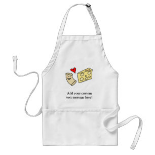 Mac Loves Cheese, Funny Cute Macaroni + Cheese Standard Apron