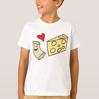 Mac Loves Cheese, Funny Cute Macaroni + Cheese T-Shirt