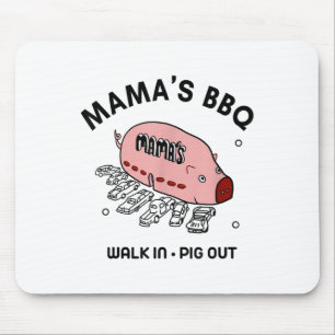 Mac Mamas Bbq Walk In Pig Out Sunny Summer Gift _1 Mouse Mat