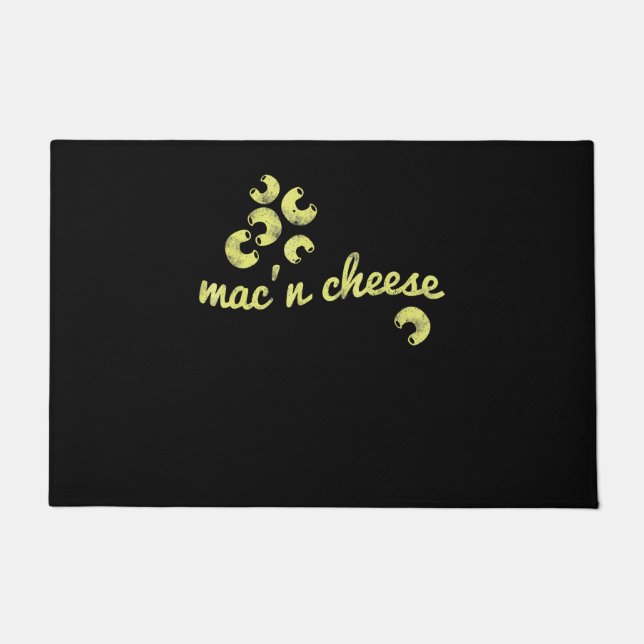 Mac n cheese | fun chef humour gift doormat (Front)