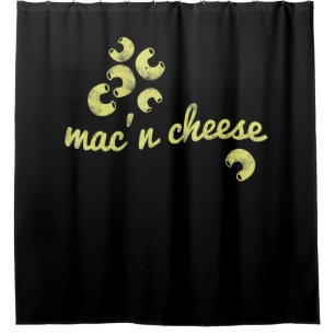 Mac n cheese   fun chef humour gift shower curtain