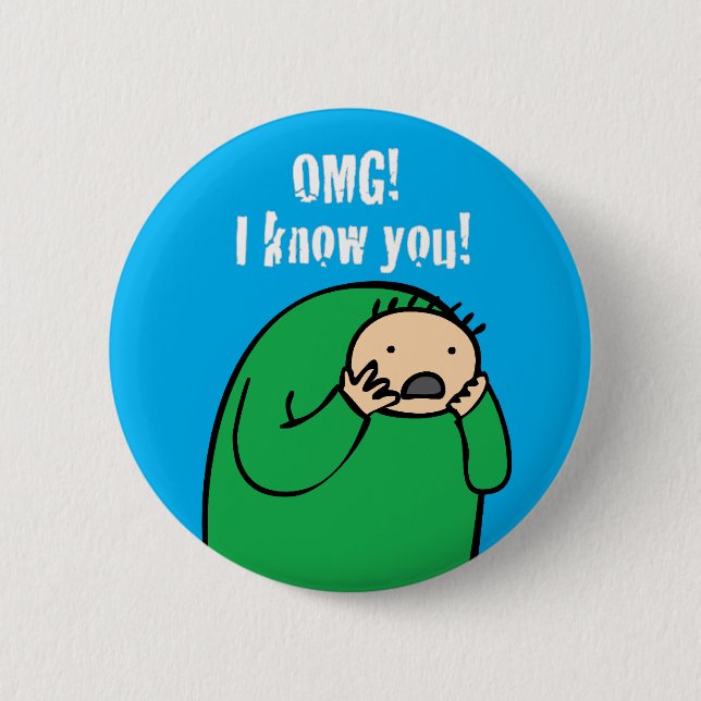 Mac OMG! Button (Blue) (Front)