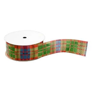 MAC RAE TARTAN 1.5" Wide Grosgrain Ribbon