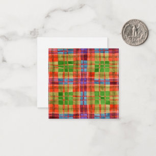 MAC RAE TARTAN 2.5" Square Flat Card