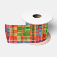 MAC RAE TARTAN 3" Wide Satin Ribbon