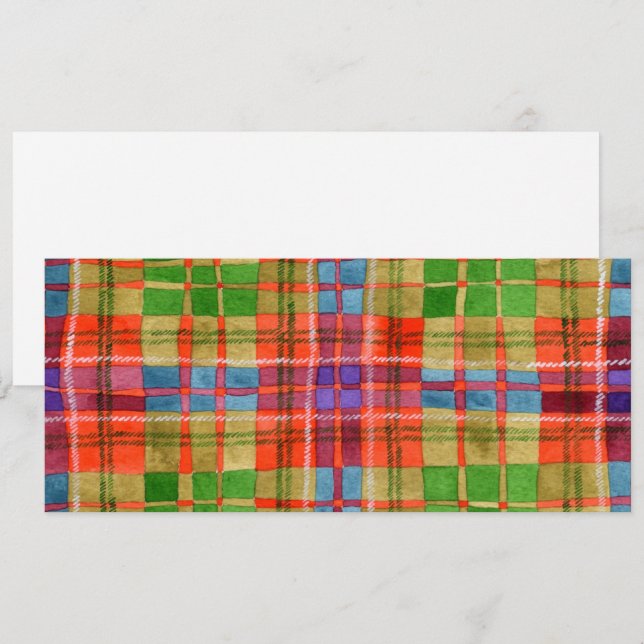 MAC RAE TARTAN 4x9.25 Flat Card / Horizontal (Front/Back)