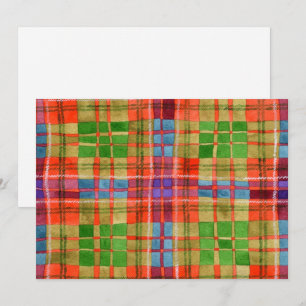 MAC RAE TARTAN 5x7 Flat Card / Horizontal