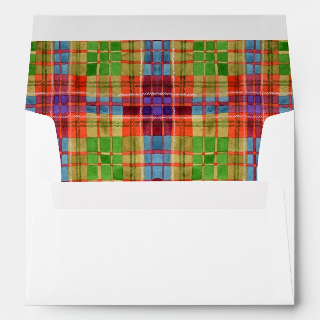 MAC RAE TARTAN A7 Envelope (5x7 cards) (Back (Bottom))