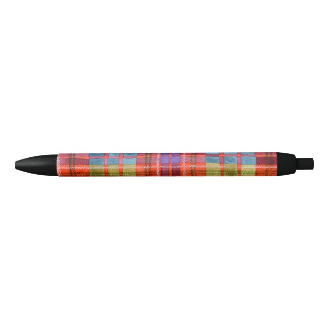 MAC RAE TARTAN Black Ink Pen (Front)