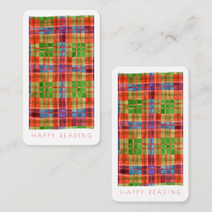 MAC RAE TARTAN Bookmark - 3.5x2 Card + Text