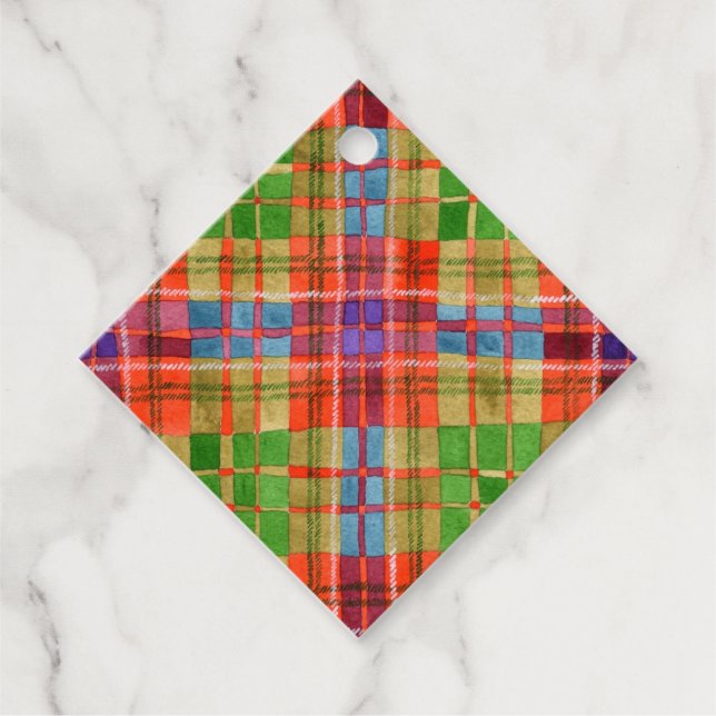 MAC RAE TARTAN Diamond Gift Tags (Front)