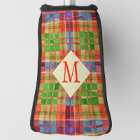 MAC RAE TARTAN Golf Putter Cover + Initial