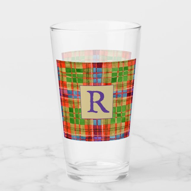 MAC RAE TARTAN Pint Glass (Front)