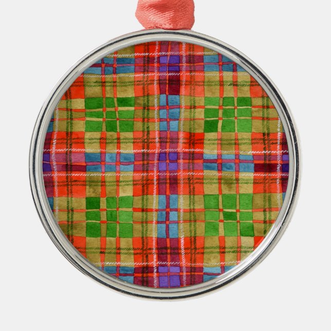 MAC RAE TARTAN Premium Round Ornament  (Front)