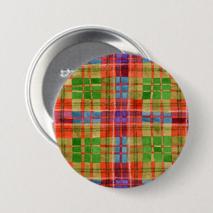MAC RAE TARTAN Round Pin Button