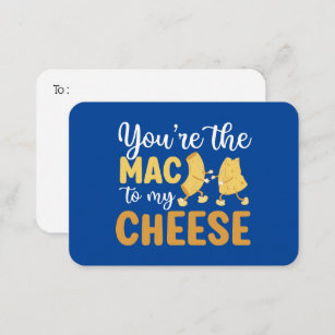 Mac To My Cheese Funny Pun Cute Valentines Day Card