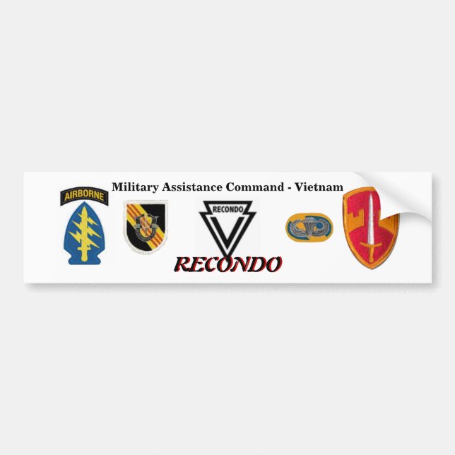 MAC-V RECONDO Bumper Sticker (Front)
